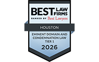 Best Law Firms | Ranked By Best Lawyers | Houston | Eminent Domain and Condemnation Law Tier 1 | 2026